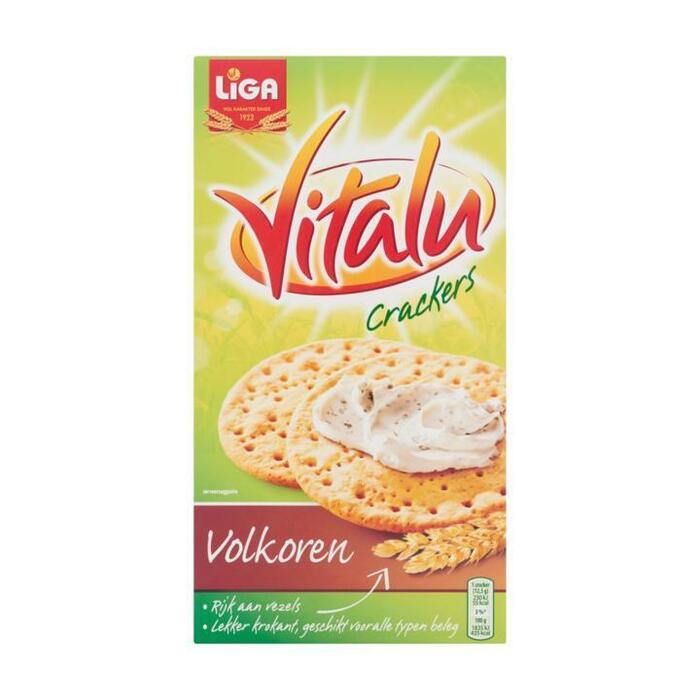 Vitalu Volkoren crackers (Stuk, 200g)