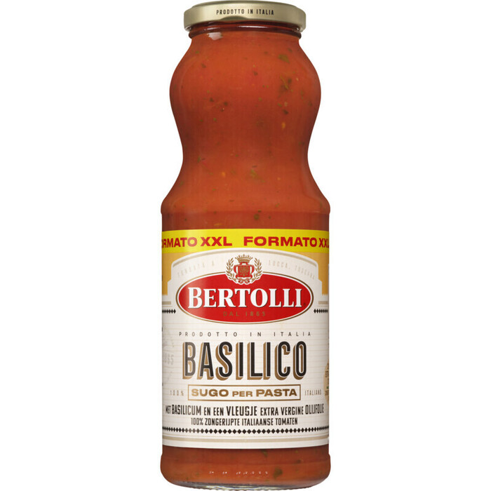 Bertolli Pastasaus Basilicum 690g (670g)