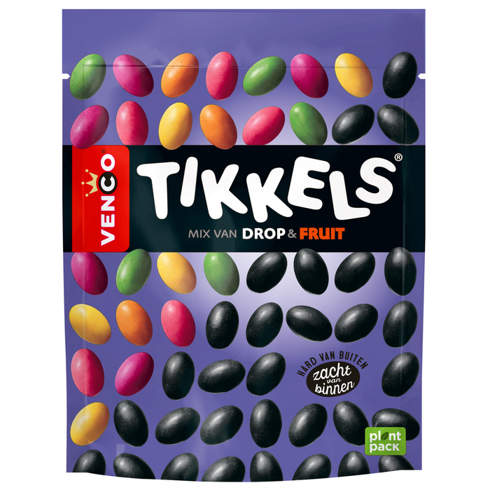 Venco Tikkels Mix van Drop & Fruit 245 g (245g)