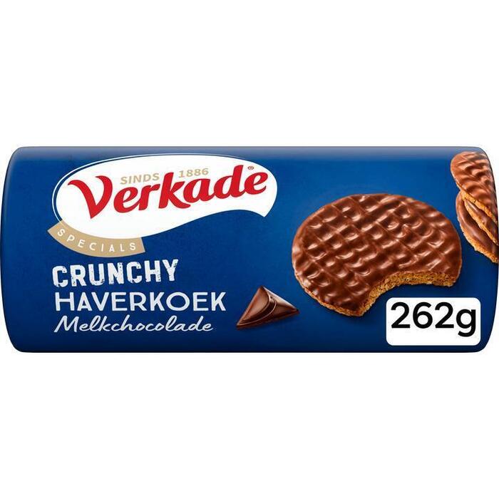 Verkade Crunchy haverkoek melkchocolade (262g)
