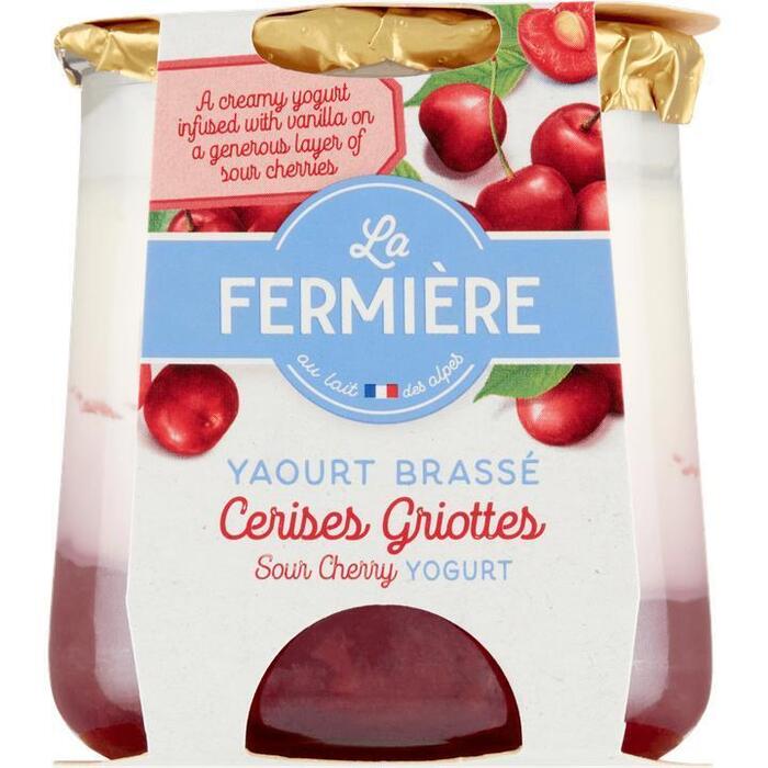 La Fermiere Roomyoghurt Kers-Amandel 160g (160g)