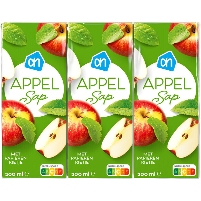 Appelsap (pak, 6 × 200ml)
