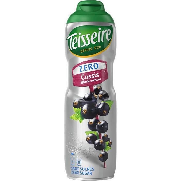 Teisseire Zero Suiker Cassis Siroop 60 cl (0.6L)