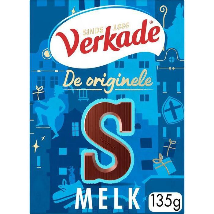Verkade Melk letter 135 g (Doos, 135g)