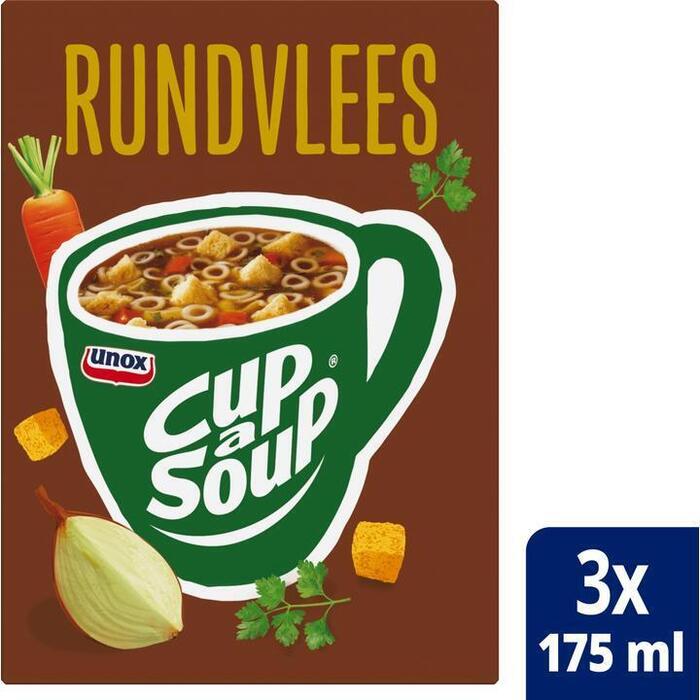 Unox Cup a-soup rundvlees (Doos, 3 × 15g)