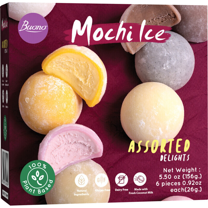 Buono Mochi Ice Assorted Delights 6 Stuks 156g (156g)