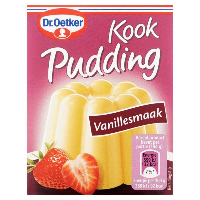 Dr. Oetker Kookpudding Vanillesmaak 77,5 g (Pak, 77.5g)