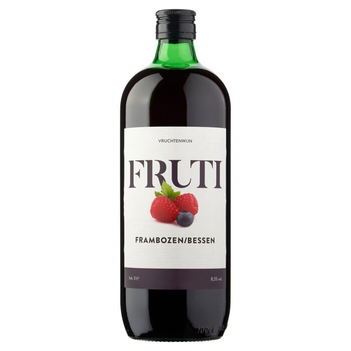 Fruti Vruchtenwijn frambozen bessen (Fles, 1L)