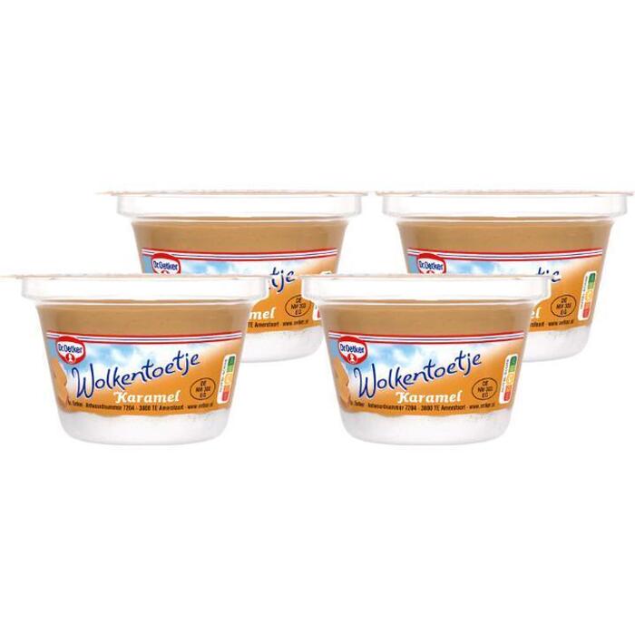 Dr. Oetker Wolkentoetje Karamel 4 x 125g (4 × 125g)