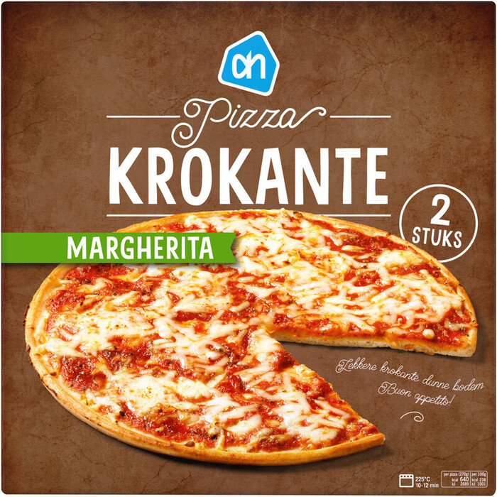 AH Krokante pizza Margherita (540g)