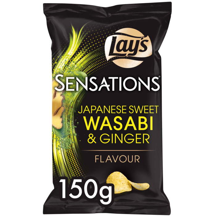 Lay's Sensations Aardappelchips Japanese Sweet Wasabi & Ginger Flavour