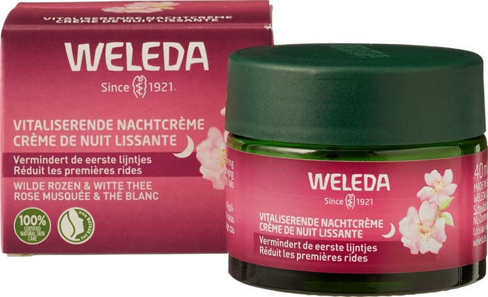 Vitaliserende nachtcrème rozen & witte thee 30+ (40ml)