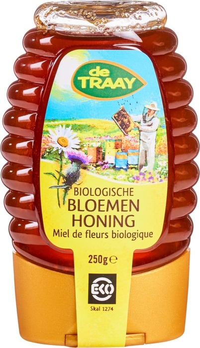 Bloemenhoning knijpfles (250g)