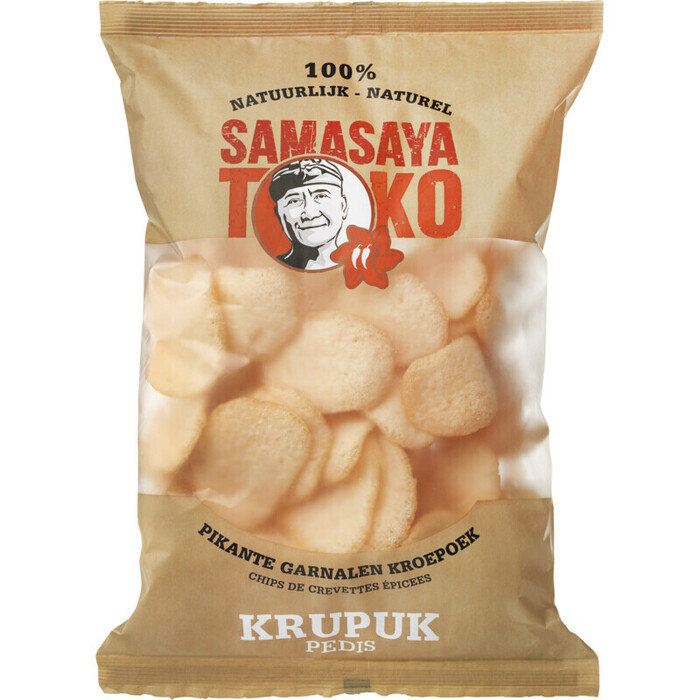 Authentic Balinese Krupuk Pedis Pikante Garnalenkroepoek (zak, 70g)
