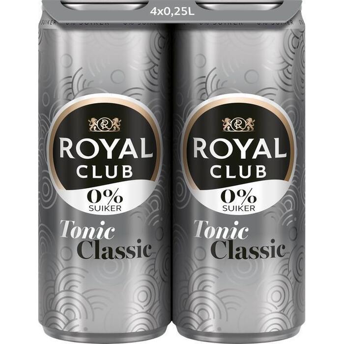 Royal Club 0% Suiker Tonic Classic 4x250ML (1L)