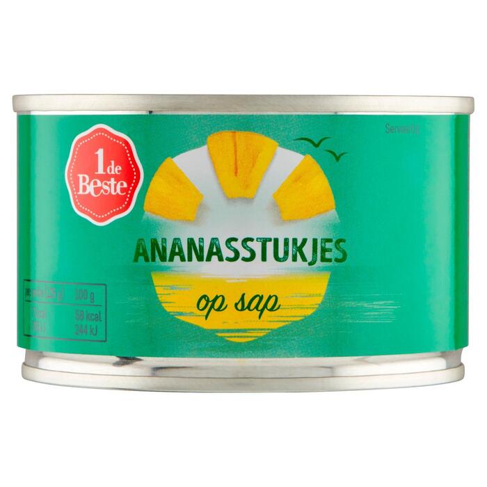 Ananasstukjes op sap (blik, 227g)