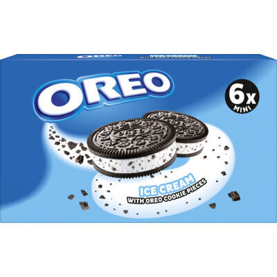 Oreo Ice Cream with Oreo Biscuit Pieces 6 x 55ml (doos, 204g)