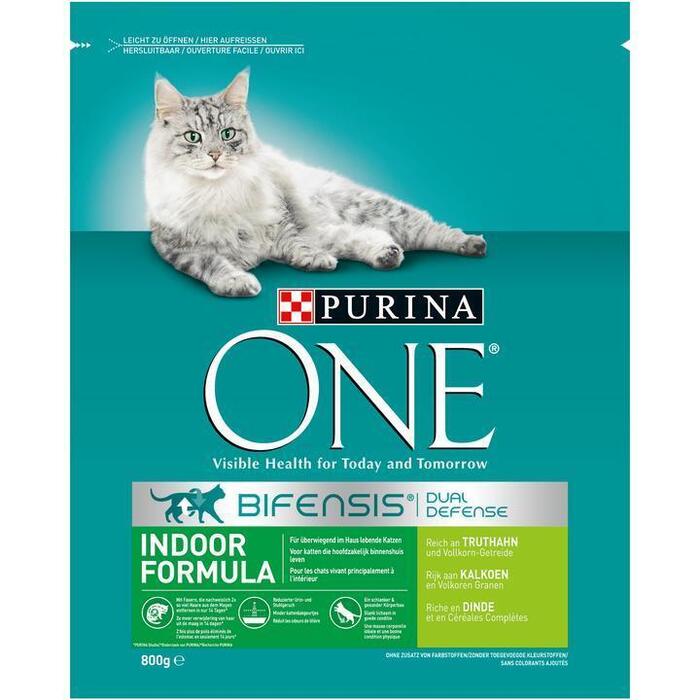 Purina ONE Bifensis Dual Defense Indoor Formula Kalkoen 800 g (Zak, 800g)
