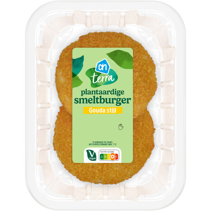 AH Terra Plantaardige smeltburger gouda stijl (200g)