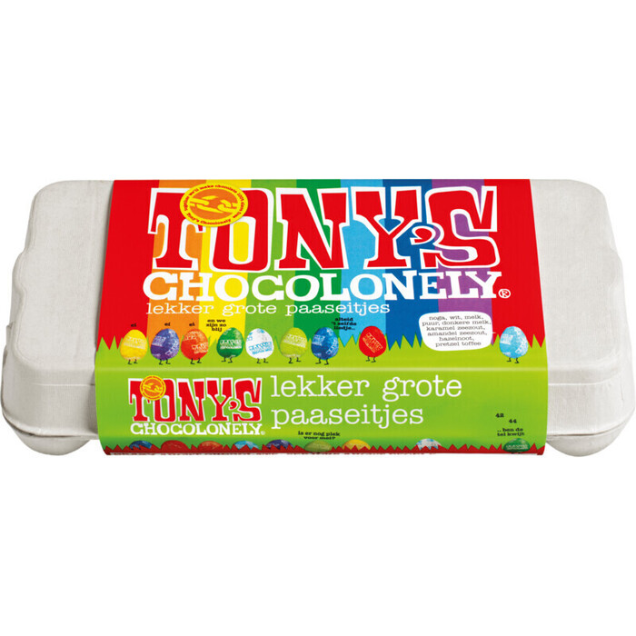 Tony's Chocolonely Paaseitjes Doosje Mix Groot, 225g (225g)