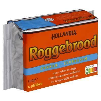 Hollandia Roggebrood donker zuurdesem (500g)