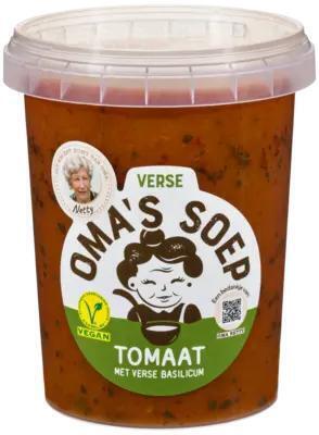 Oma's Soep Tomaat met basilicum (0.5L)