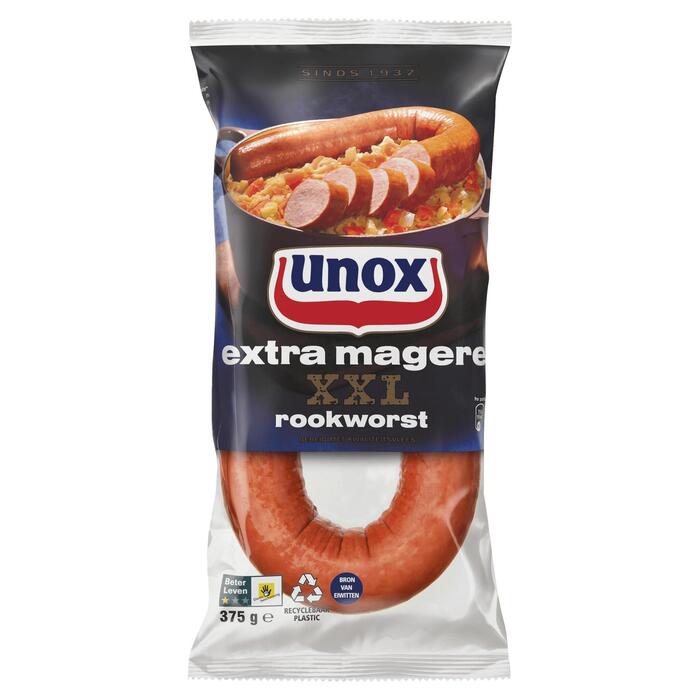 Unox Rookworst Extra Mager 375 g (Zak, 375g)