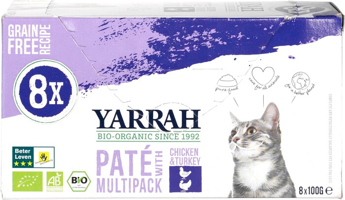 Multipack kat paté met kip en kalkoen (800g)