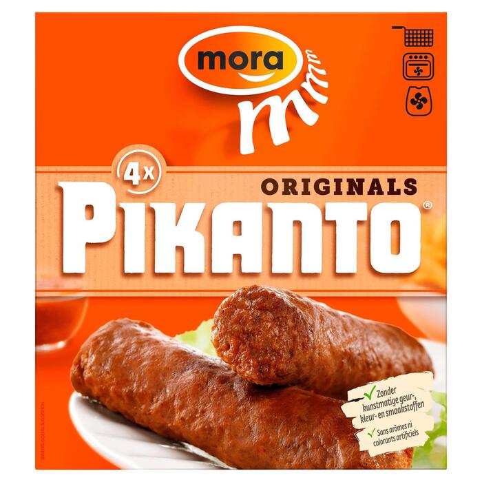 Mora Pikanto Originals 4 x 100 g (Doos, 400g)