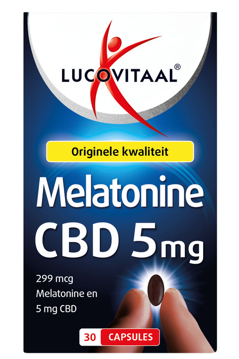 Lucovitaal Melatonine CBD 5mg capsules