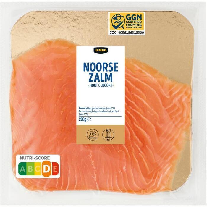 Jumbo Noorse Zalm Hout Gerookt 200 g (200g)