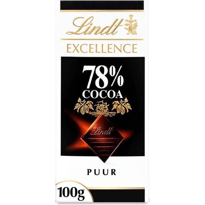 Lindt Excellence 78% (Doos, 100g)