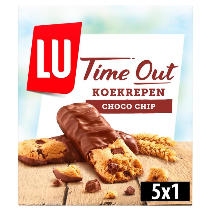 Time Out koekrepen choco chip (Doos, 140g)
