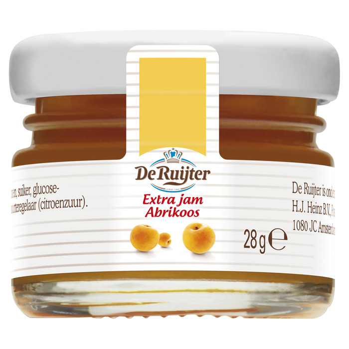 De Ruijter Extra Jam Abrikoos 48 x 28 g (48 × 28g)