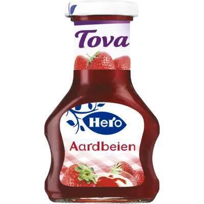 Tova dessertsaus aardbeien (Fles, 125ml)