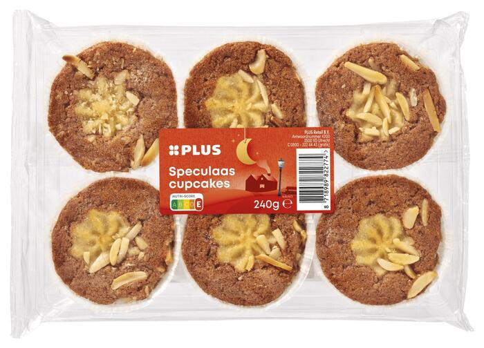 Speculaas cupcake 12x6 Plus (Pak, 240g)