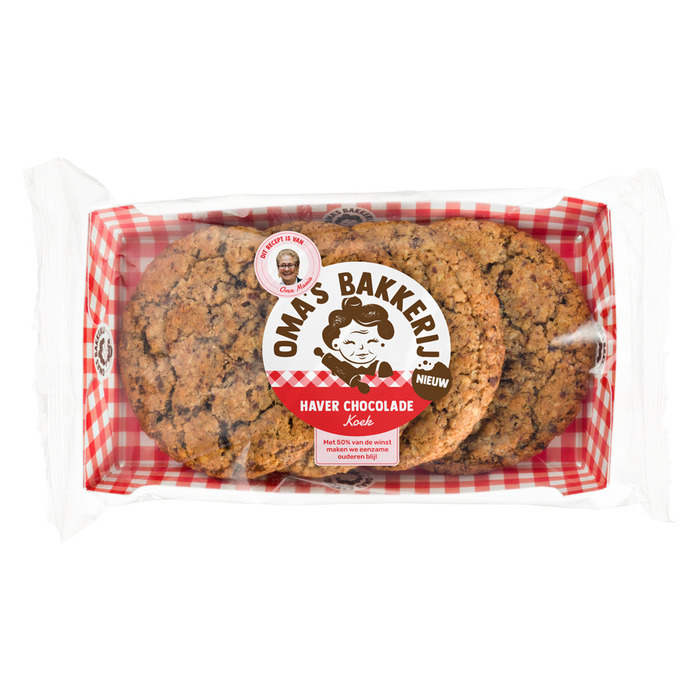 Oma's Bakkerij Haverkoek chocolade (172g)