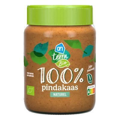 AH Terra 100% pindakaas naturel biologisch (350g)
