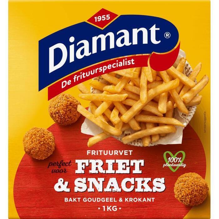 Diamant Friet & snacks vast frituurvet (Pak, 4 × 250g)