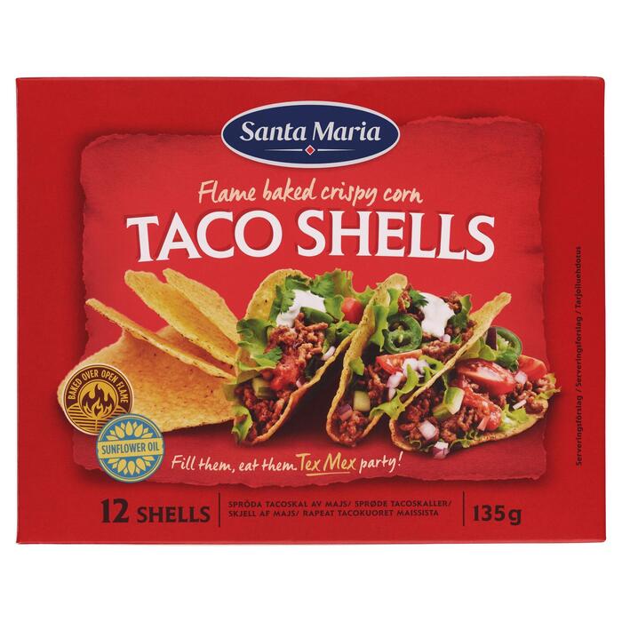 Taco Shells (12 stuks) (Pak, 135g)
