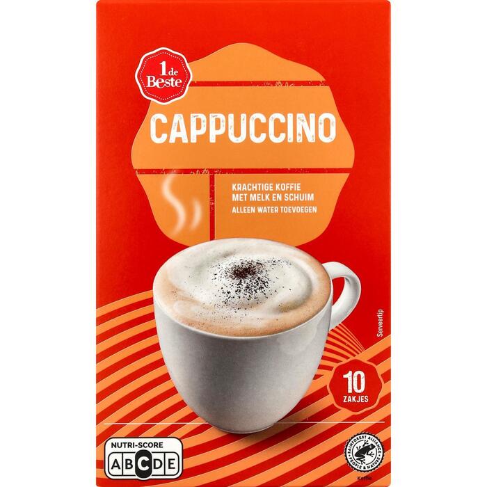 1 de Beste Oploskoffie cappuccino 10 st. (120g)