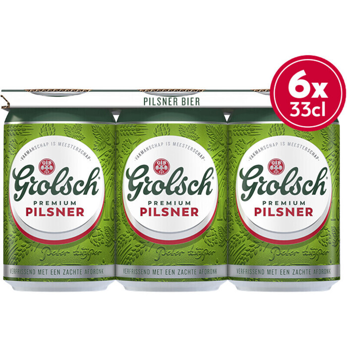 Grolsch Pilsener (6 × 33cl)
