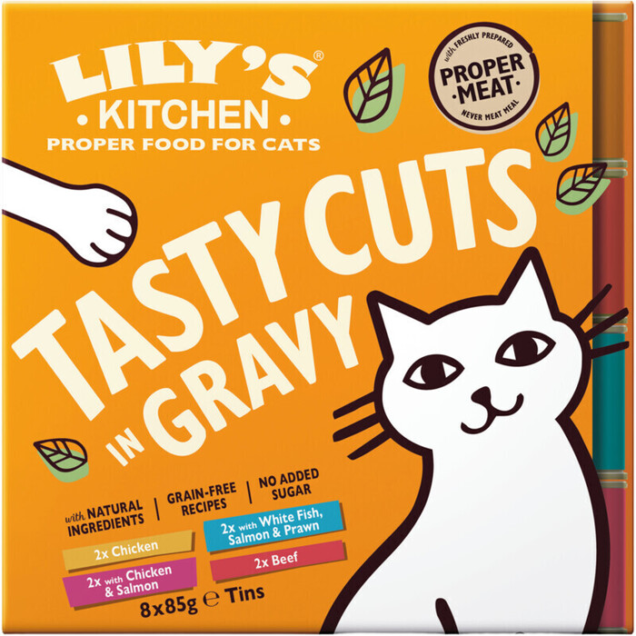 Lily's Kitchen Cat mixed chunks in gravy multipak 8x85g (8 × 85g)