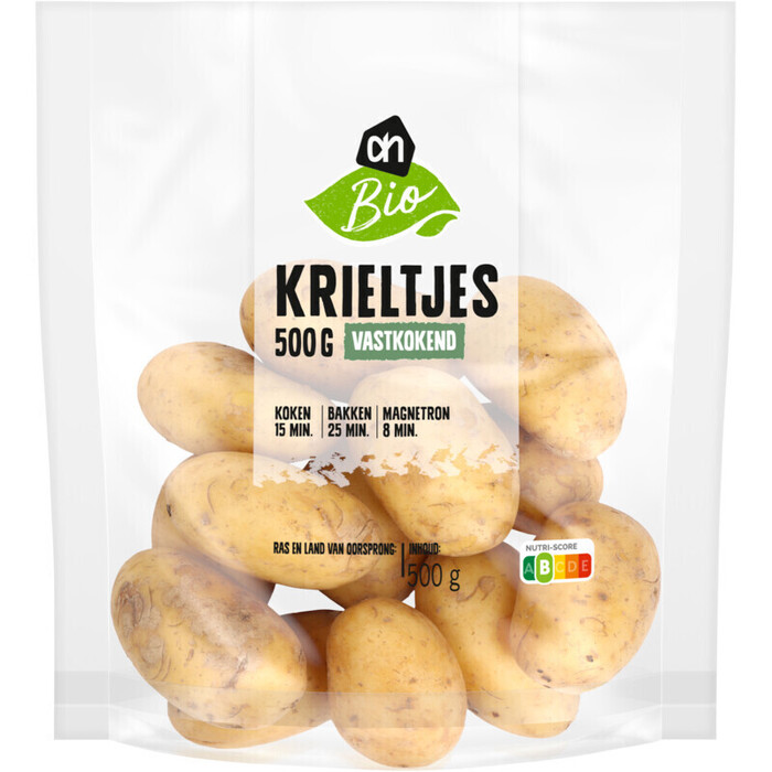 AH Biologisch Stoom krieltjes vastkokend (500g)