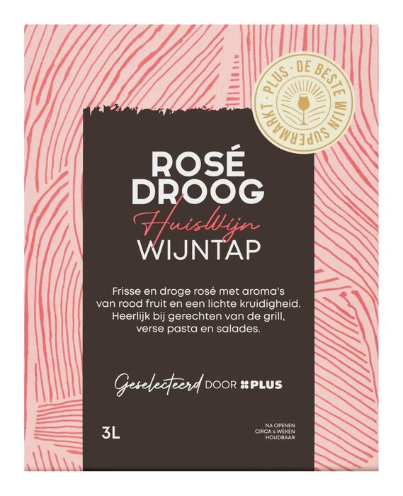 Huiswijn Rosé droog Wijntap (Doos, 3L)