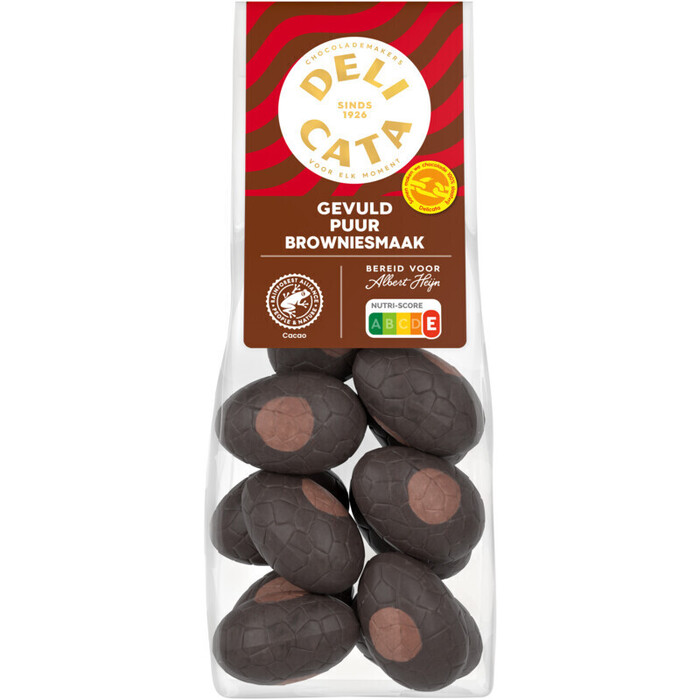 Delicata Paaseitjes gevuld puur brownie (150g)