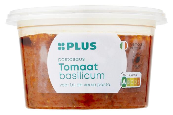 PLUS Pastasaus tomaat basilicum (Bakje, 180g)