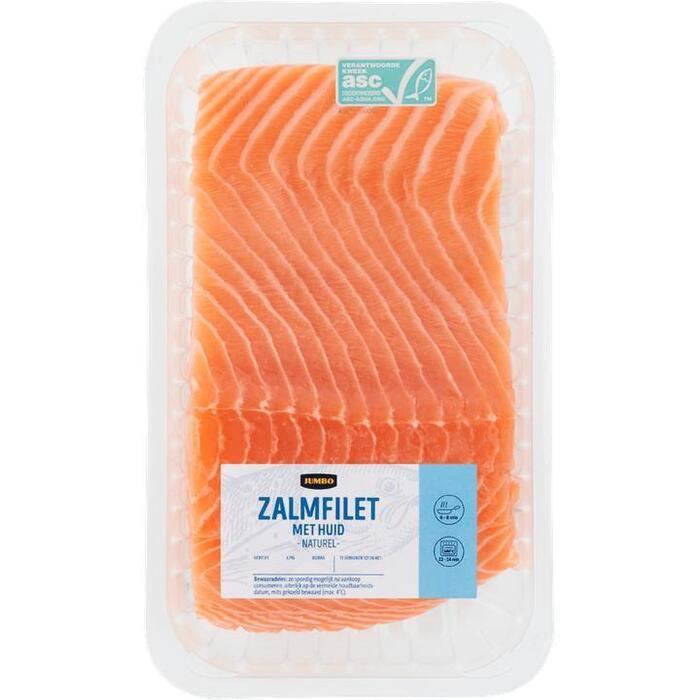 Jumbo Zalmfilet met Huid Naturel 360 g