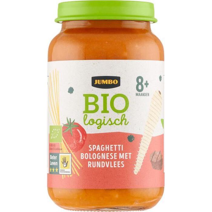 Jumbo Biologisch Babyvoeding Spaghetti Bolognese met Rundvlees 8+ Maanden 220g (220g)