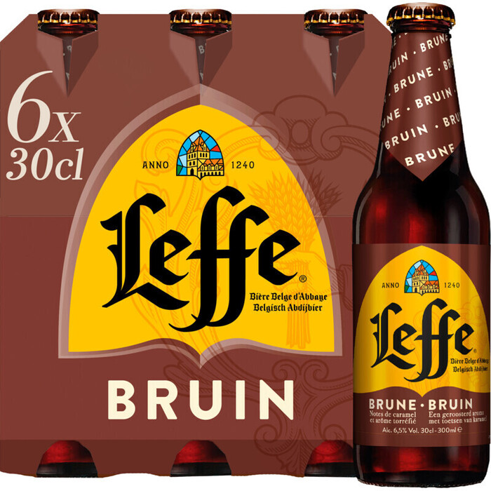 Leffe Bruin (Fles, 6 × 30cl)